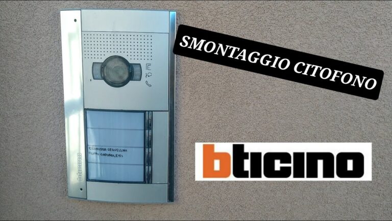 Rinnova la tua citofoniera BTicino: scopri come cambiare la targhetta nome in pochi passi!