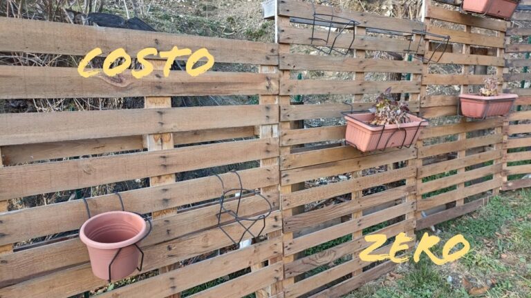 Arreda il tuo giardino con stile: idee sorprendenti per divisori con pallet