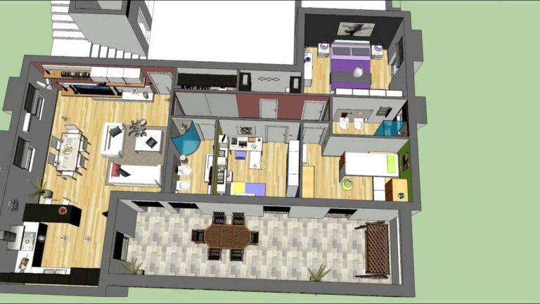 Scopri la planimetria 3D di una casa da 110 mq: il progetto perfetto per arredare lo spazio!